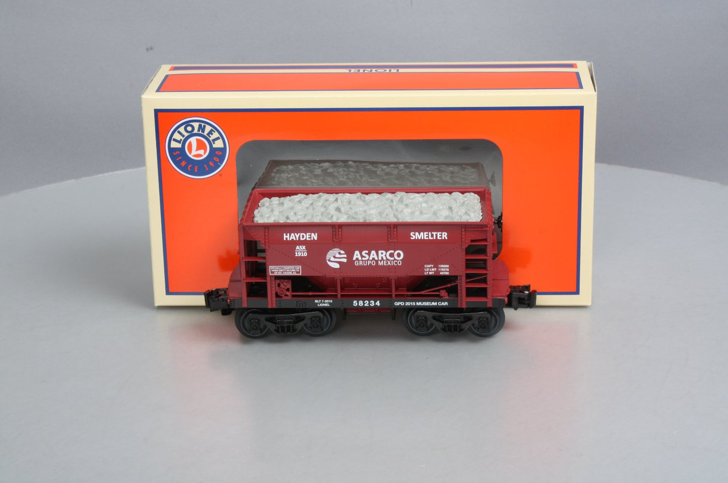 Lionel 6-58234 2015 Gadsden-Pacific ASARCO Hayden Smelter Ore Car LN/Box