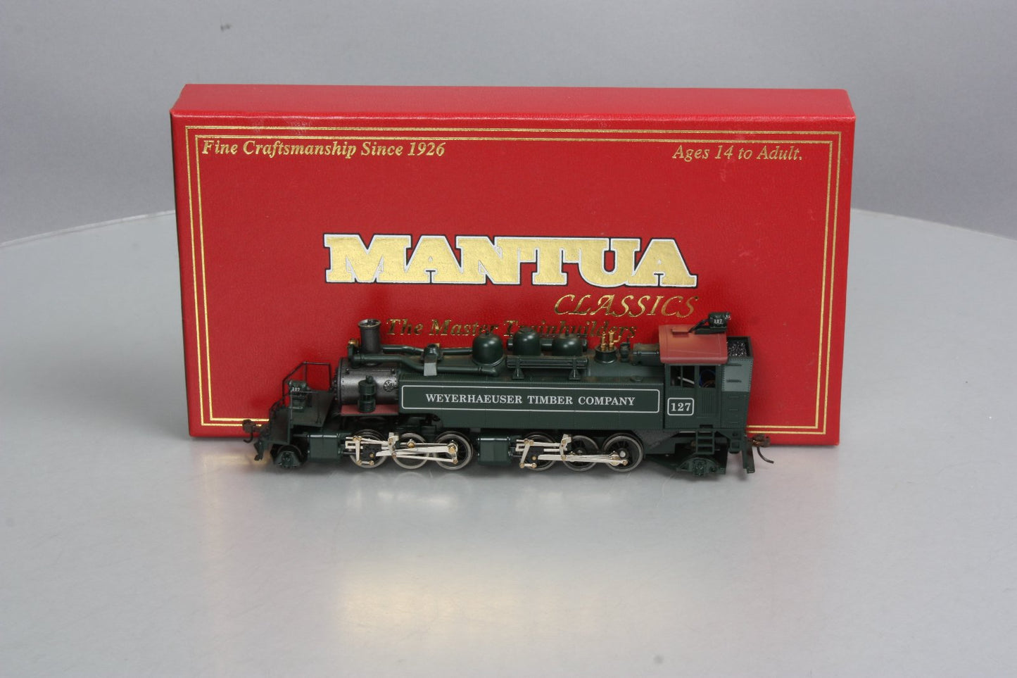 Mantua 351600 HO Scale Weyerhauser 2-6-6-2T Logger Steam Locomotive #127