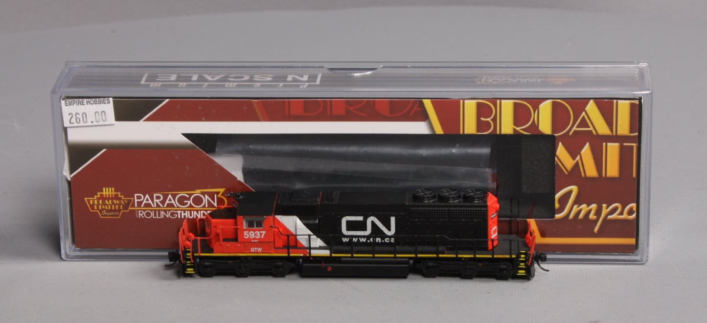 Broadway Limited 3708 N Canadian National EMD SD40-2 Diesel Loco Paragon3 #5937