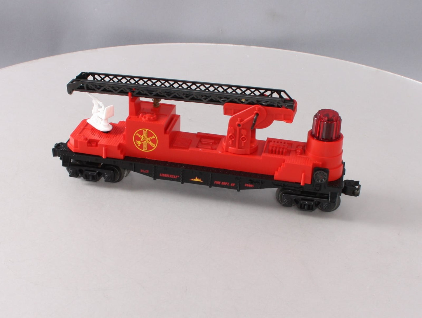 Lionel 6-26991 O Gauge Lionelville Fire Ladder Car #2 LN/Box