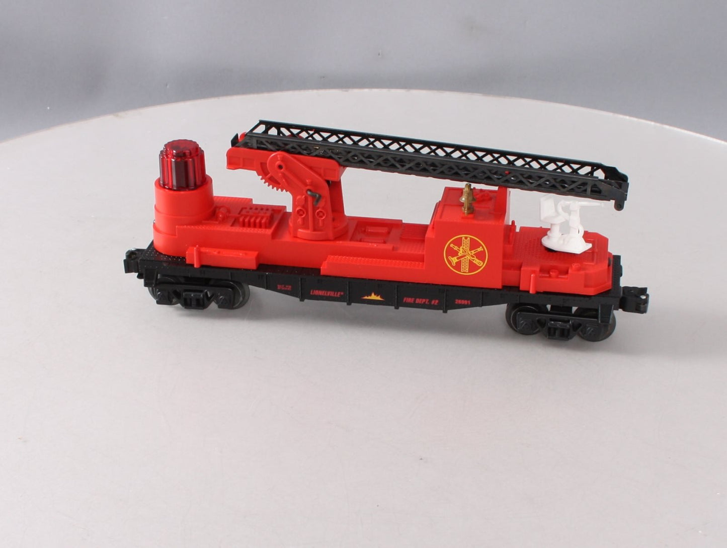 Lionel 6-26991 O Gauge Lionelville Fire Ladder Car #2 LN/Box