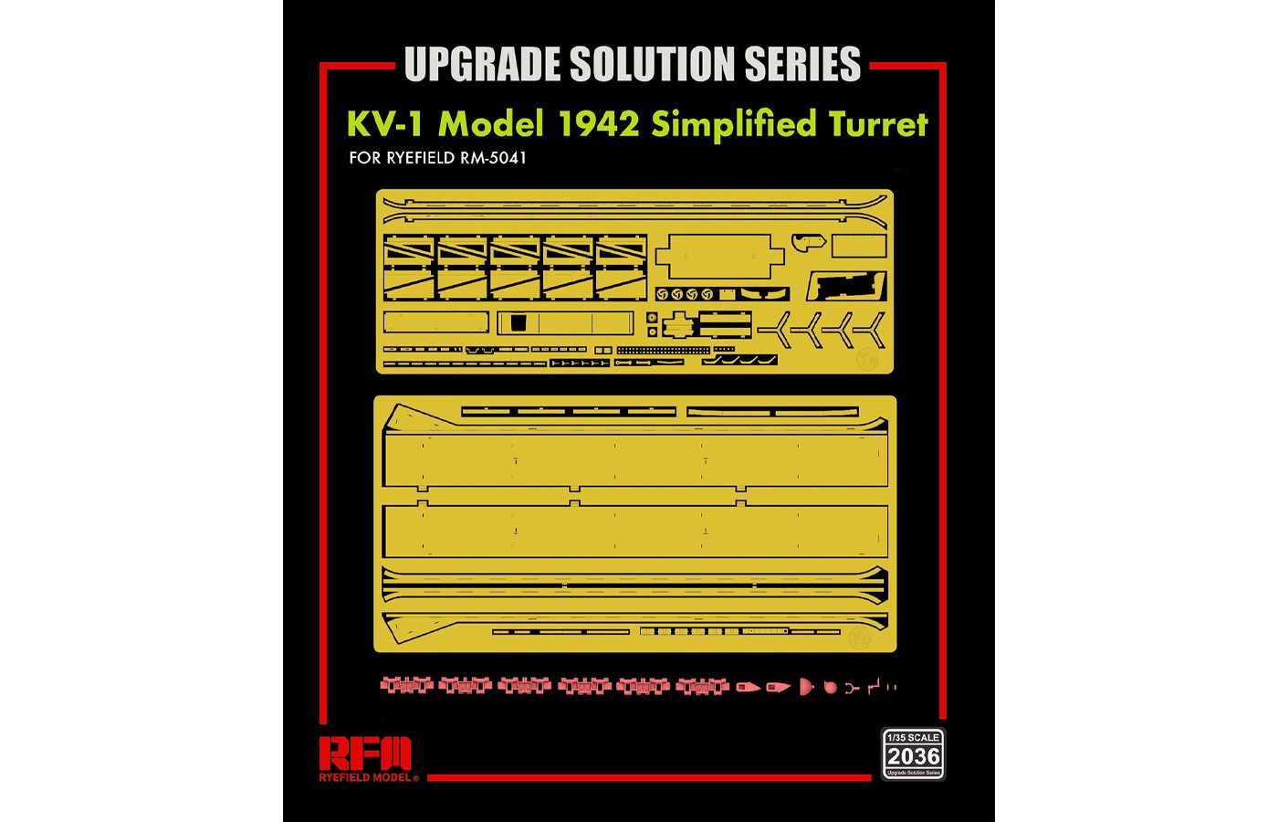 Rye Field Models RM-2036 1:35 KV-1 Model 1942 Simplified Turret Resin Kit