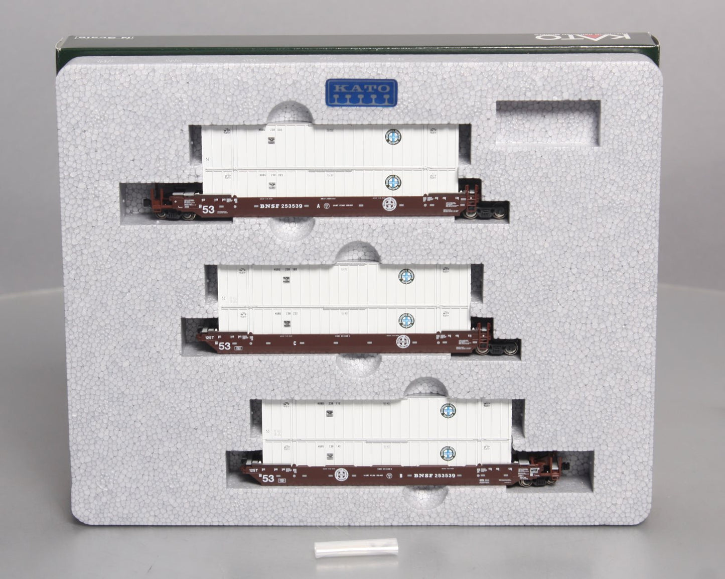 Kato 106-6112 N Scale BNSF Gunderson Double Stack Car Set