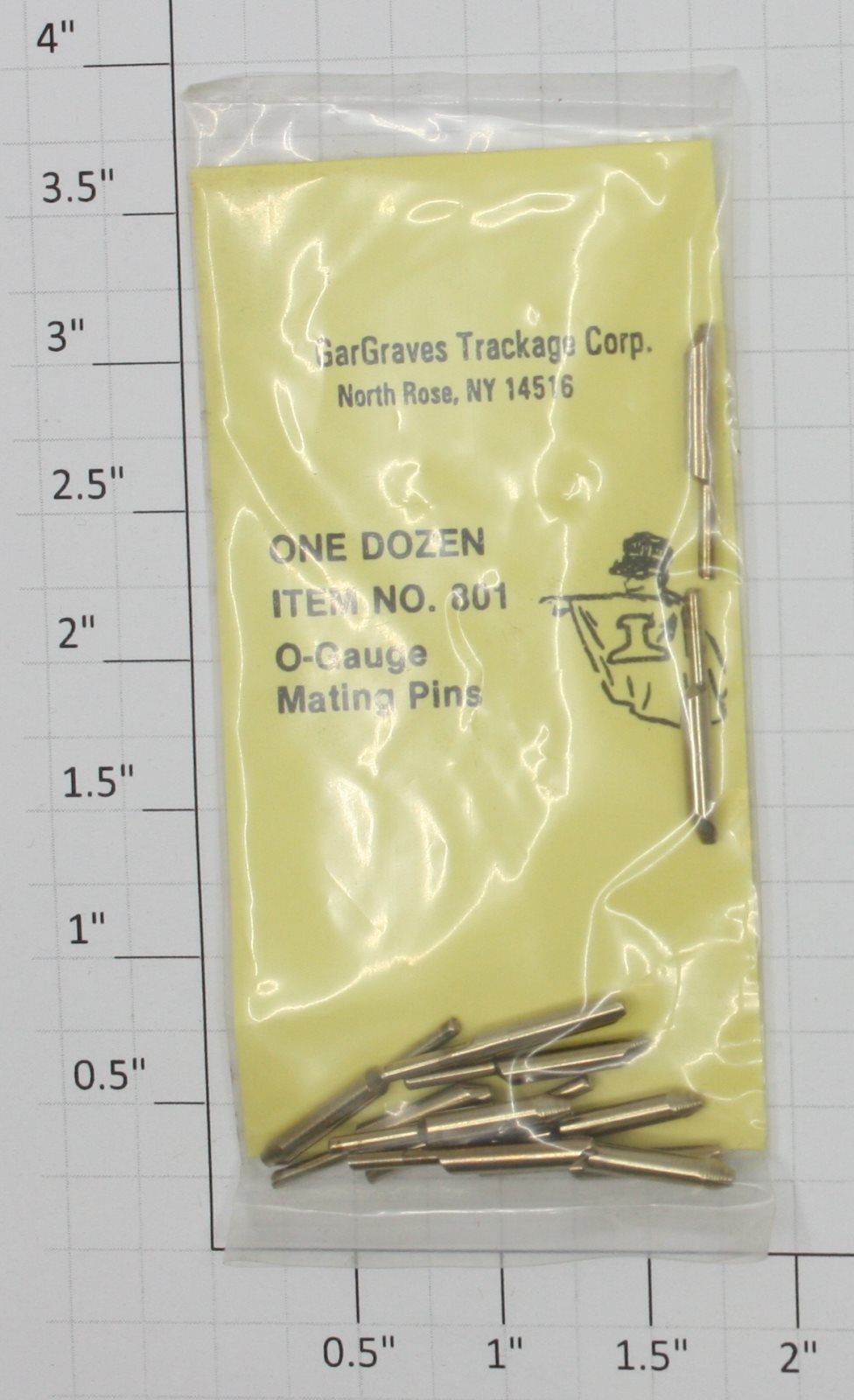 Gargraves 801 Gargraves Track to O Gauge Track Mating Pins (Pack of 12)