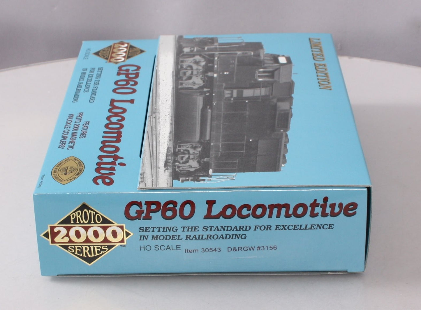 Proto 2000 30543 HO Scale Rio Grande EMD GP60 Diesel Locomotive #3156 MT/Box