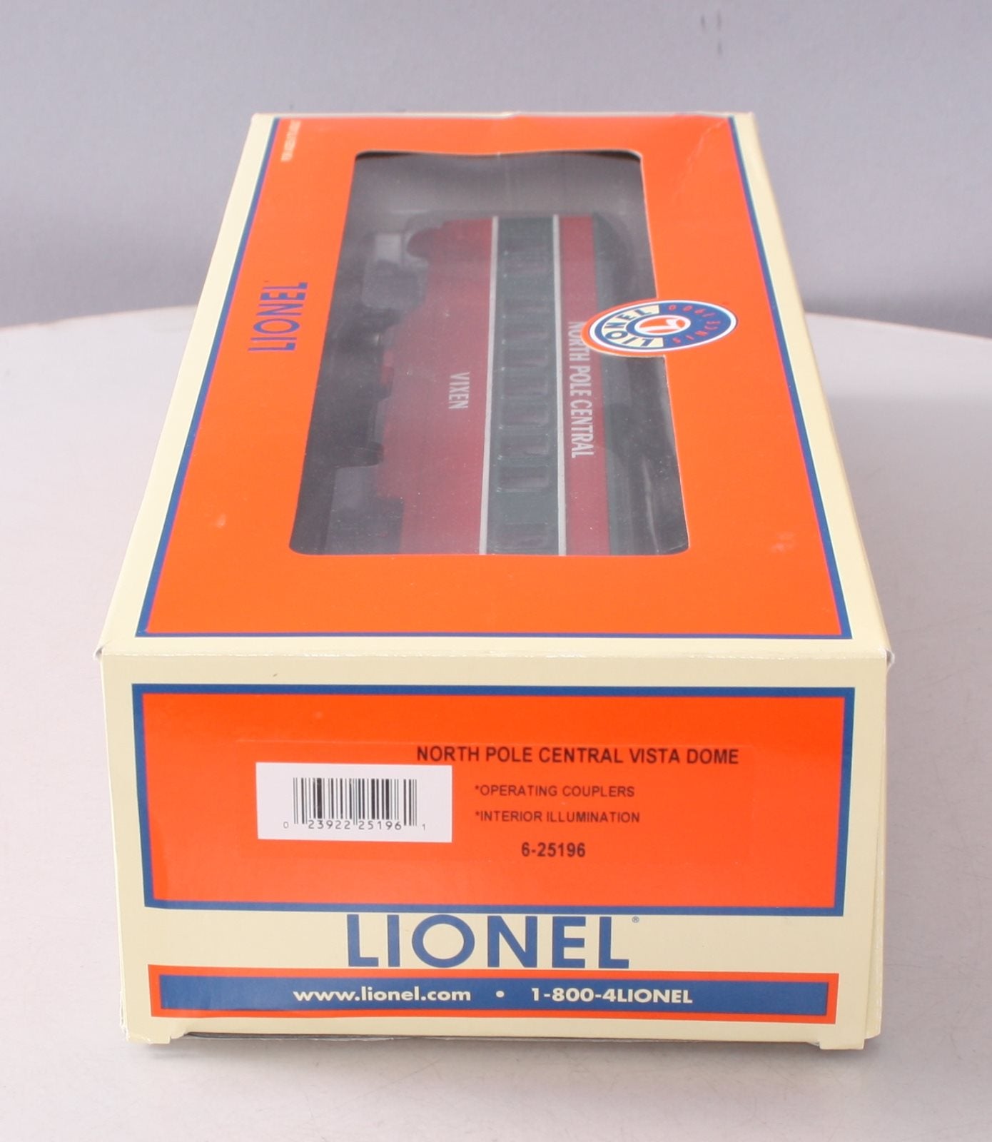 Lionel 6-25196 O Gauge North Pole Central "Vixen" Vista Dome LN/Box