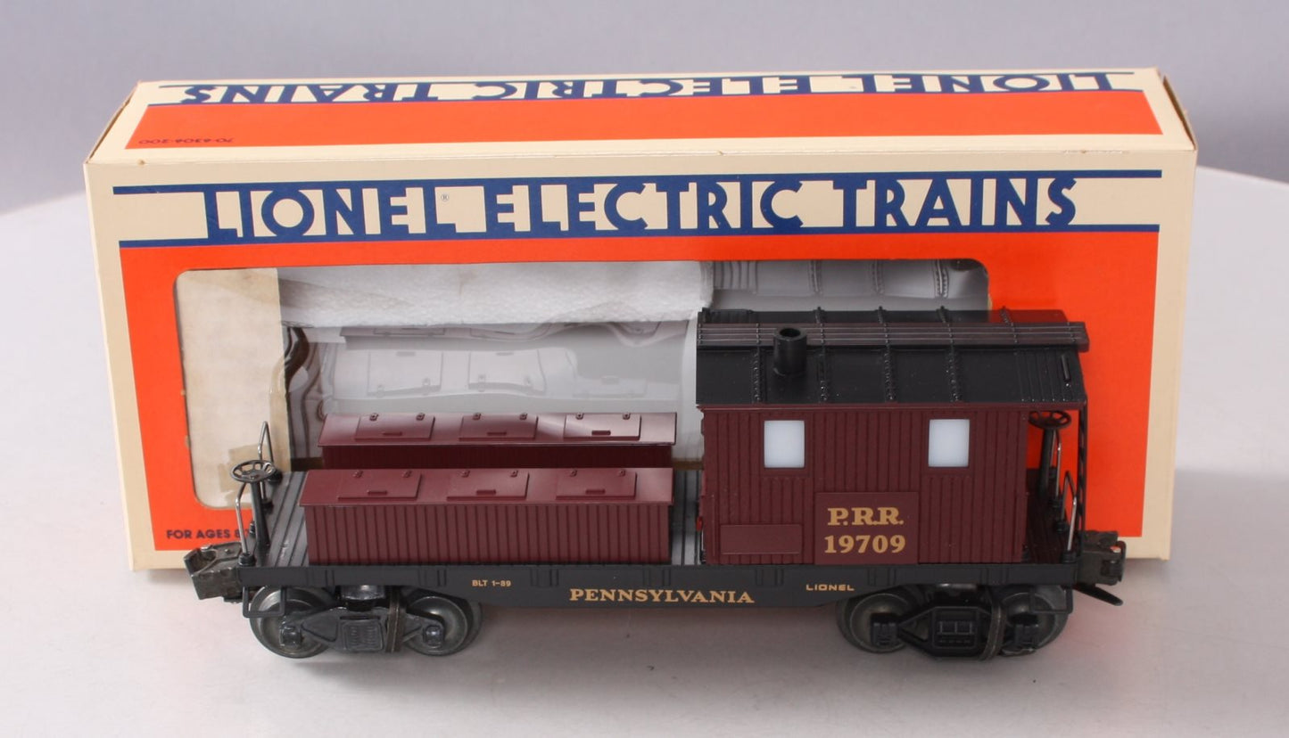 Lionel 6-19709 O Gauge Pennsylvania Illuminated Work Caboose with Smoke #19709