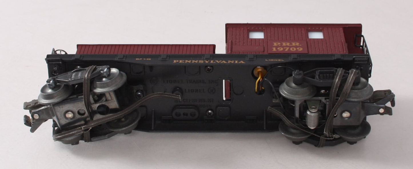 Lionel 6-19709 O Gauge Pennsylvania Illuminated Work Caboose with Smoke #19709