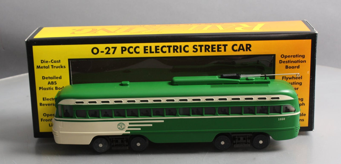 MTH 30-2504-0 O Gauge San Francisco PCC Electric Trolley Car #1050 LN/Box