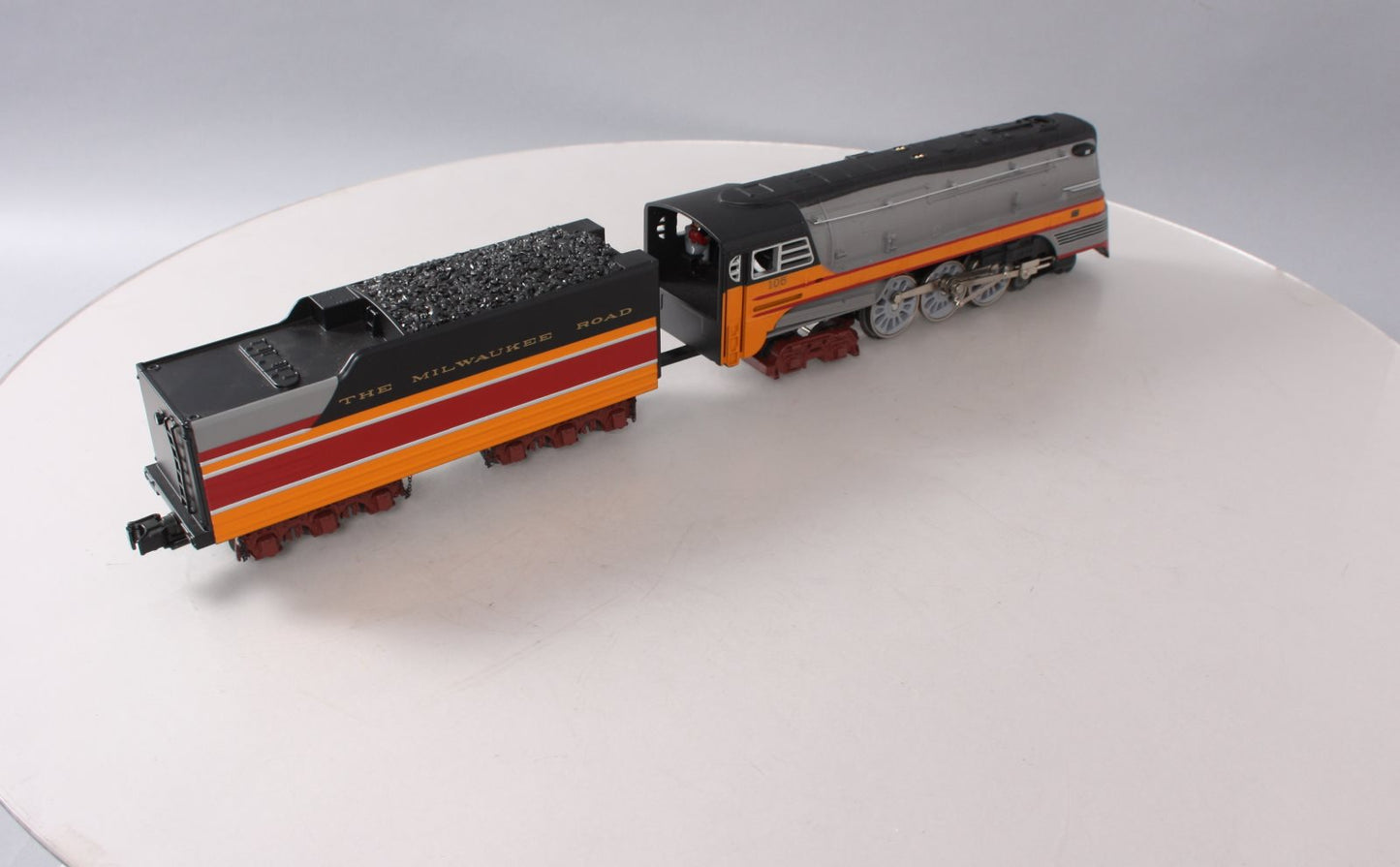 MTH 30-1683-1 O Milwaukee Road 4-6-4 Imperial Hudson Steam Locomotive #105