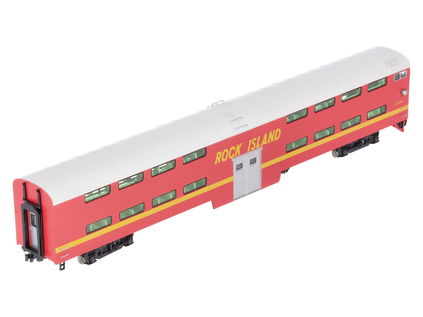 Kato 35-6024 HO Scale Rock Island Bi-Level Coach #CC116