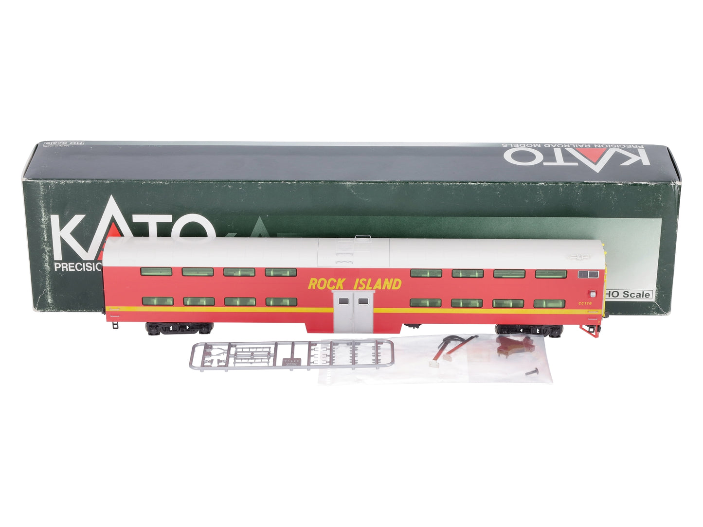 Kato 35-6024 HO Scale Rock Island Bi-Level Coach #CC116