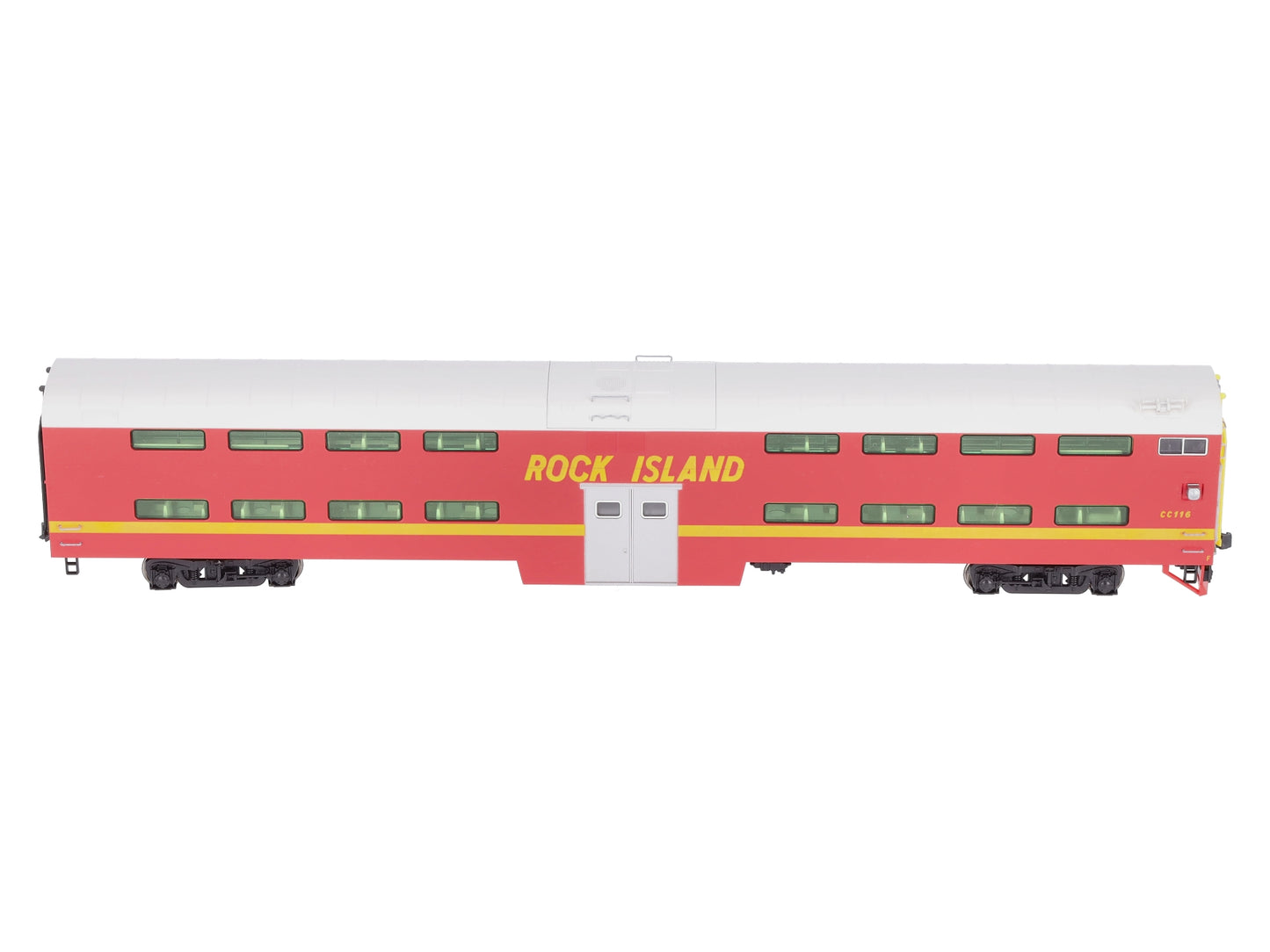 Kato 35-6024 HO Scale Rock Island Bi-Level Coach #CC116