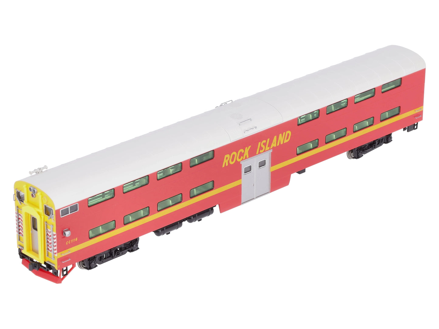 Kato 35-6024 HO Scale Rock Island Bi-Level Coach #CC116