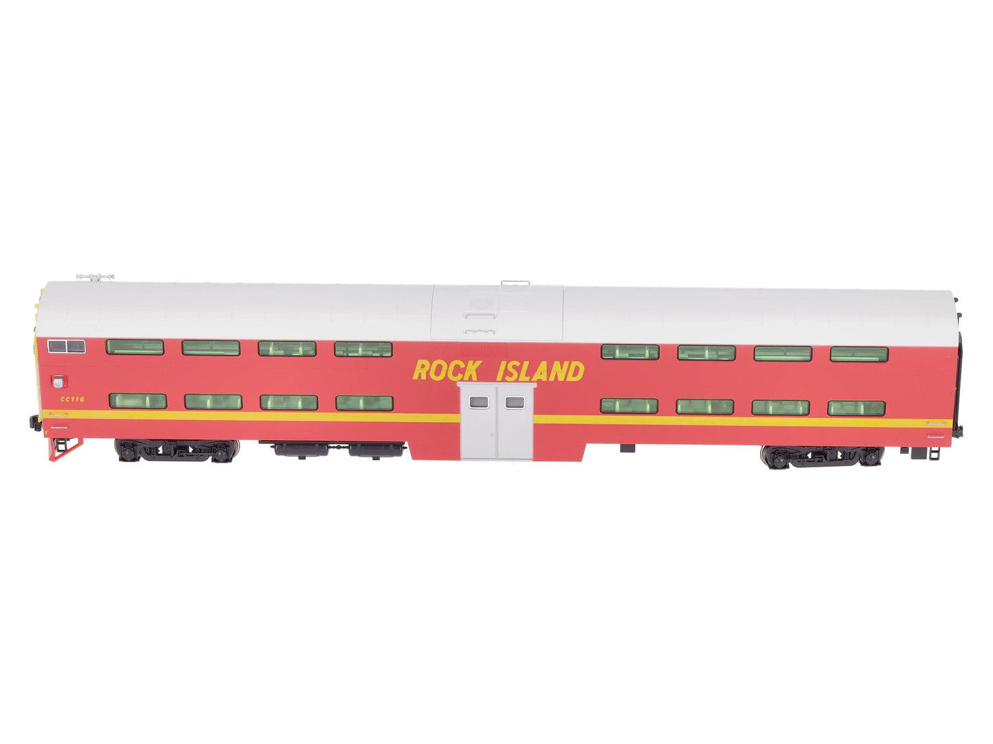 Kato 35-6024 HO Scale Rock Island Bi-Level Coach #CC116