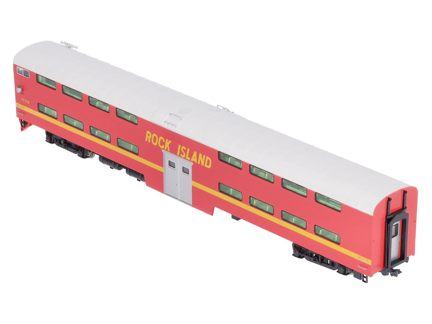 Kato 35-6024 HO Scale Rock Island Bi-Level Coach #CC116