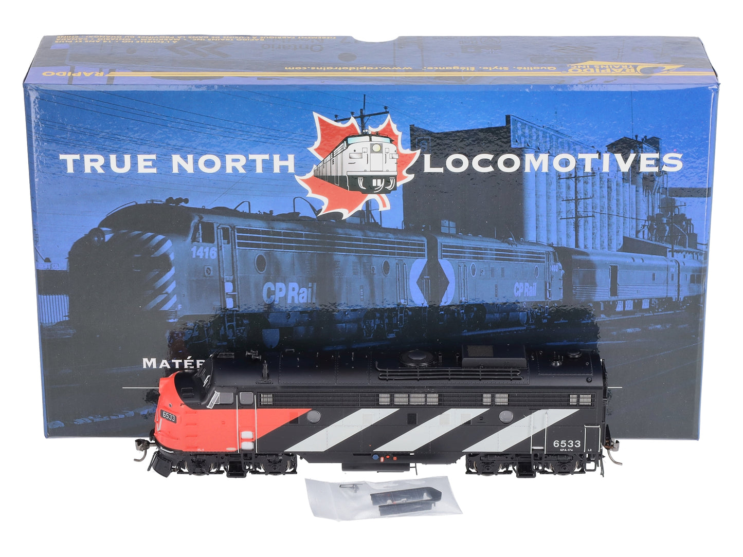 Rapido Trains 220575 HO Canadian National Noodle FP9A Diesel Engine #6533 w DCC