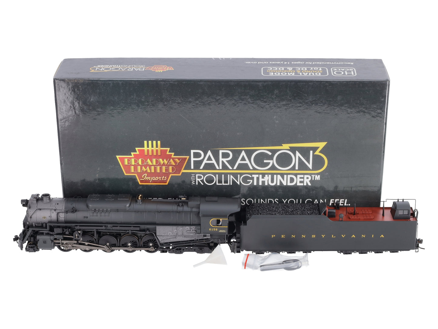 Broadway Limited 4677 HO Scale PRR J1 2-10-4 Steam Locomotive & Tender #6156