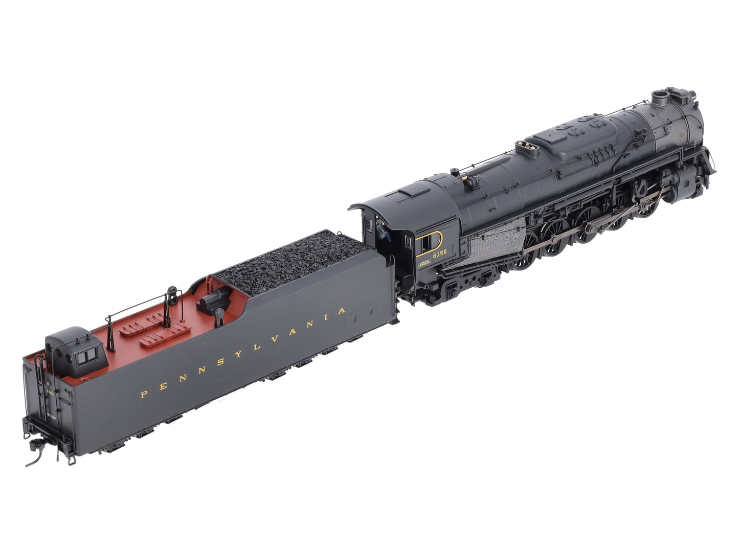 Broadway Limited 4677 HO Scale PRR J1 2-10-4 Steam Locomotive & Tender #6156