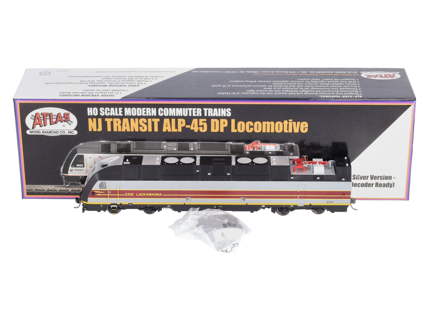 Atlas 10003707 HO Scale NJ Transit ALP-45DP Commuter Diesel Locomotive #4519