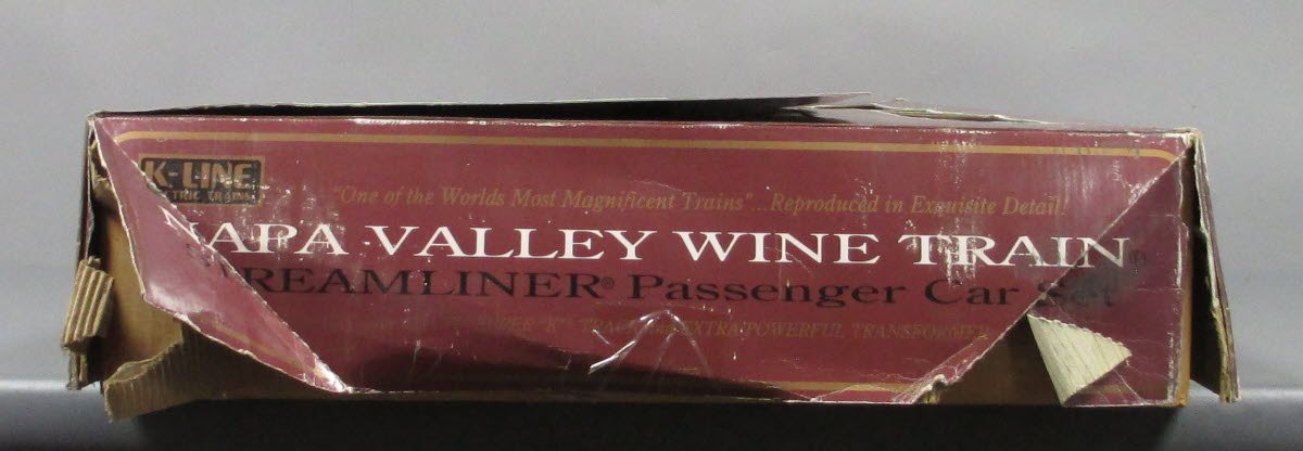 K-Line K1511 O Gauge Napa Valley Wine Diesel Passenger Train Set LN/Box