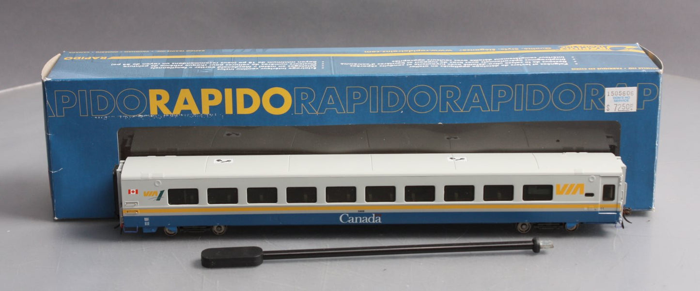 Rapido Trains 107008 HO VIA Streamlined LRC Club Car #3468