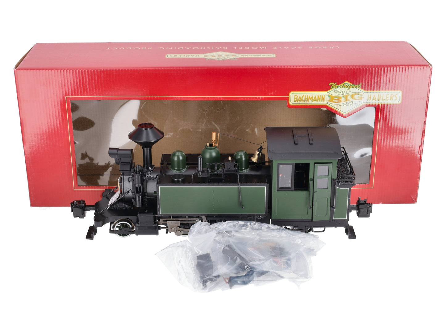 Bachmann 91199 G Scale 2-4-2 Painted/Unlettered Green/Black Steam Loco