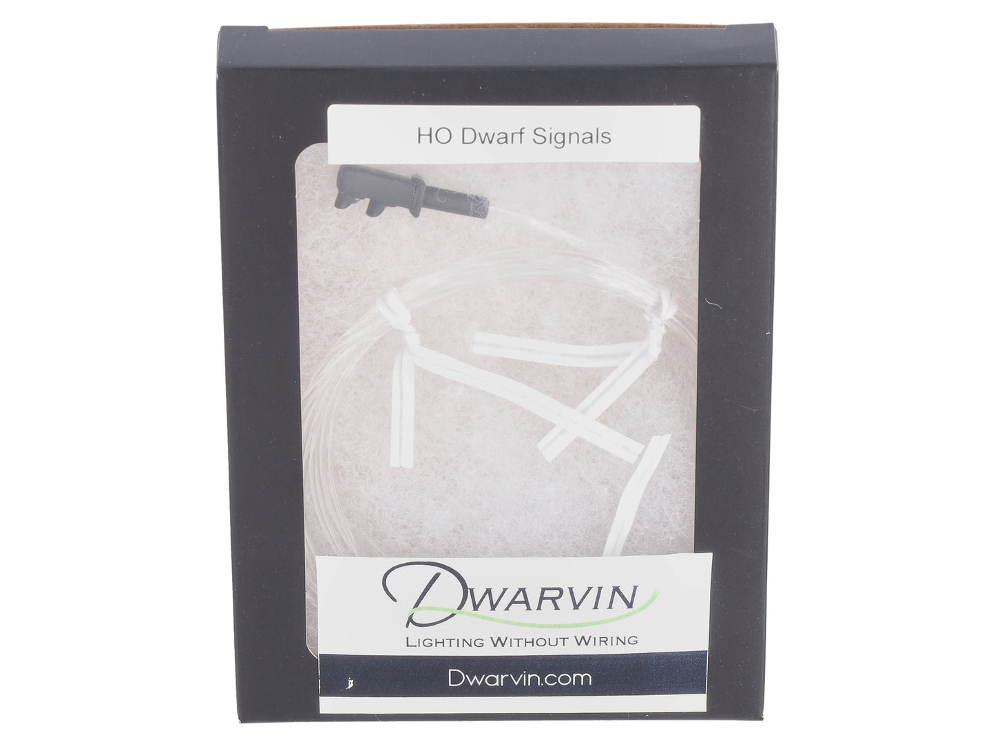 Dwarvin DVFLBS101 HO Fiber-Lit Black Dwarf Signal (Single)