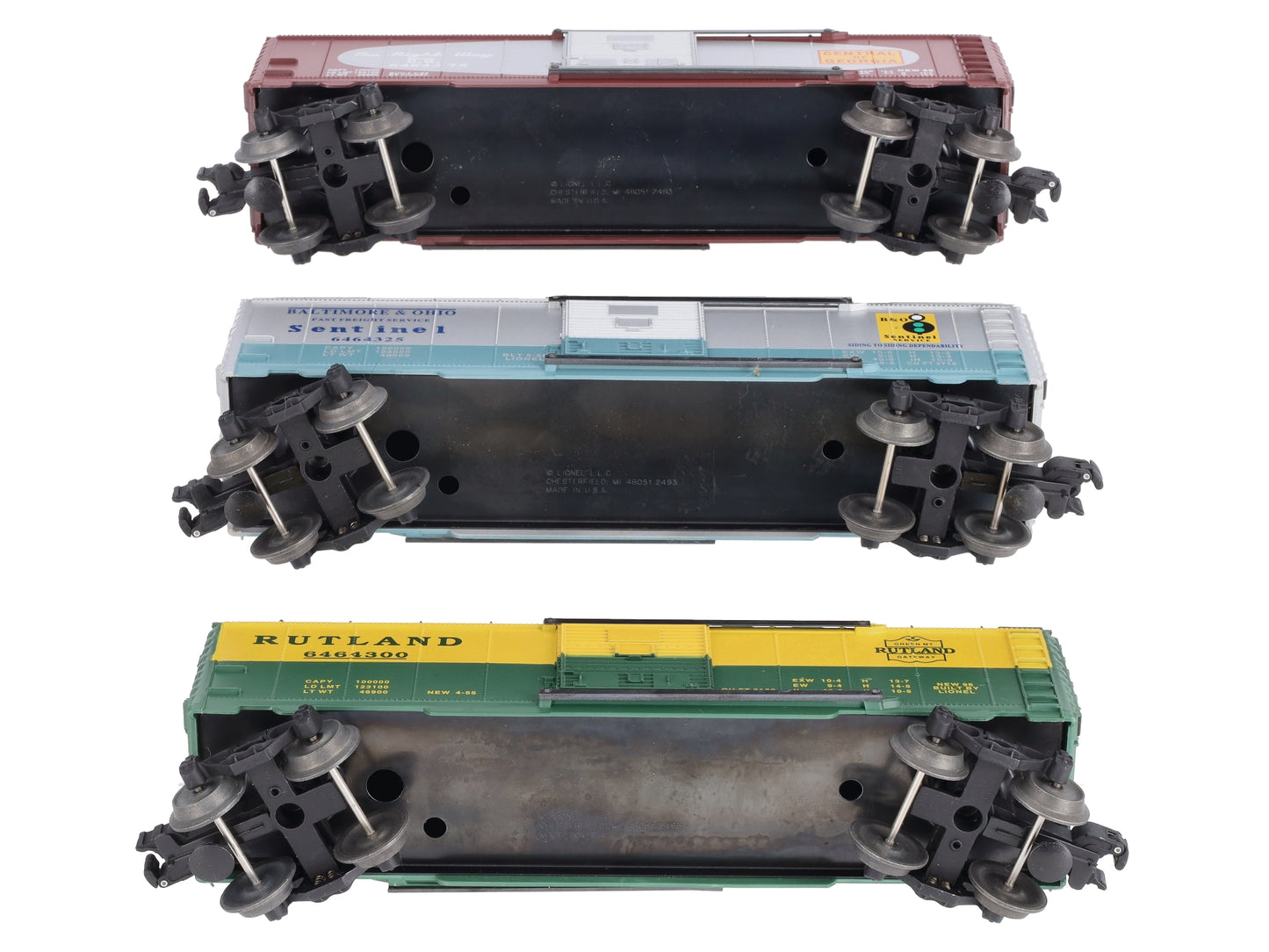 Lionel 6-19276 O Gauge 6464 Boxcar Series V (Set of 3) LN/Box