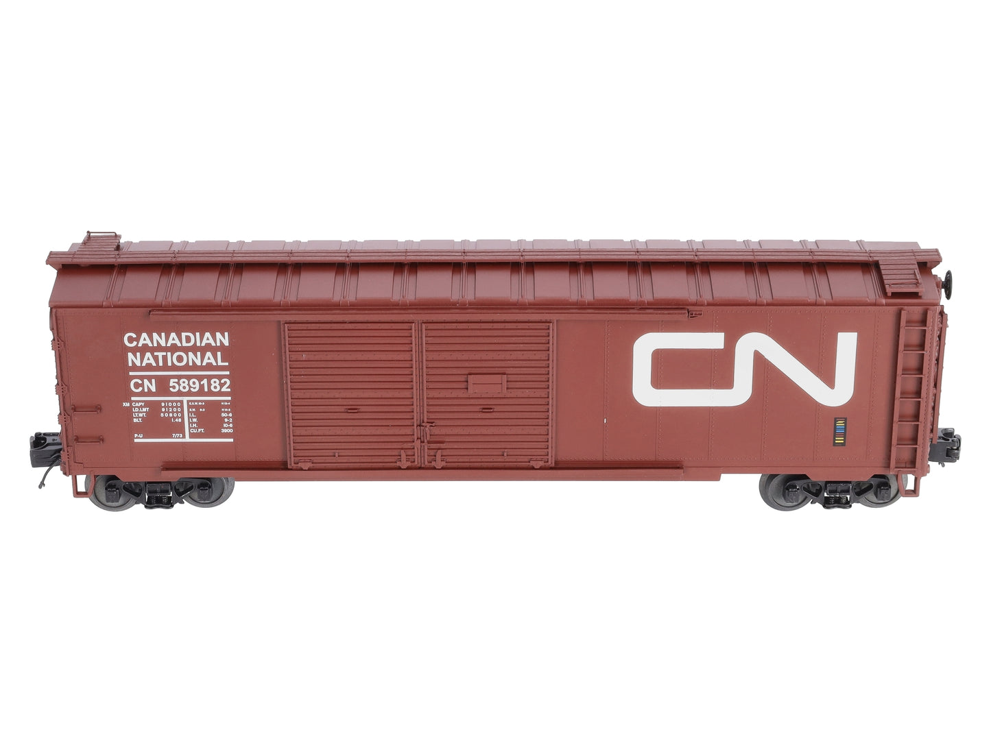 MTH 20-93555 O Gauge Canadian National Double Door 50’ Box Car #589182