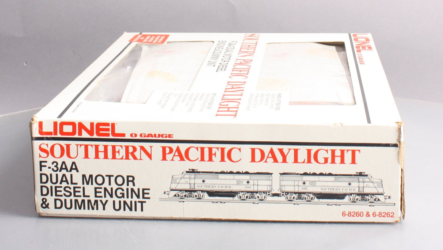 Lionel 6-8260 O Gauge Southern Pacific F3 AA Diesel Locomotive Set #8260/8262 LN/Box