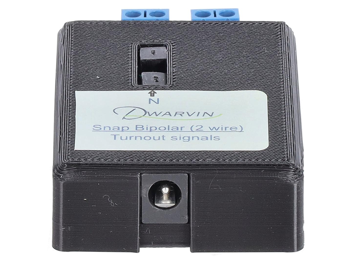 Dwarvin DVTSB2-2 N Turnout Snap Bipolar 2 Wire 3 Black Signals Kit w/ Power Sply