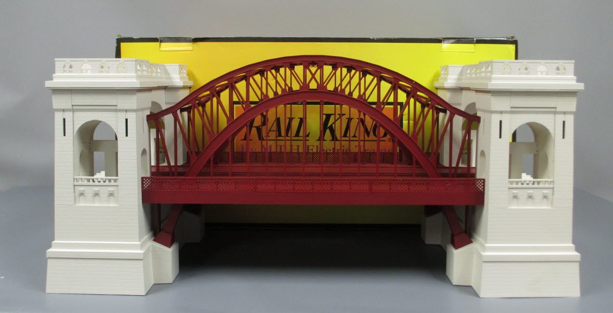 MTH 30-9020 O Gauge Gray & Red ABS Plastic Hell Gate Bridge EX/Box