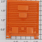 Lionel 9745-12 Illinois Central #9200 Orange Multi-Panel Door with Guides