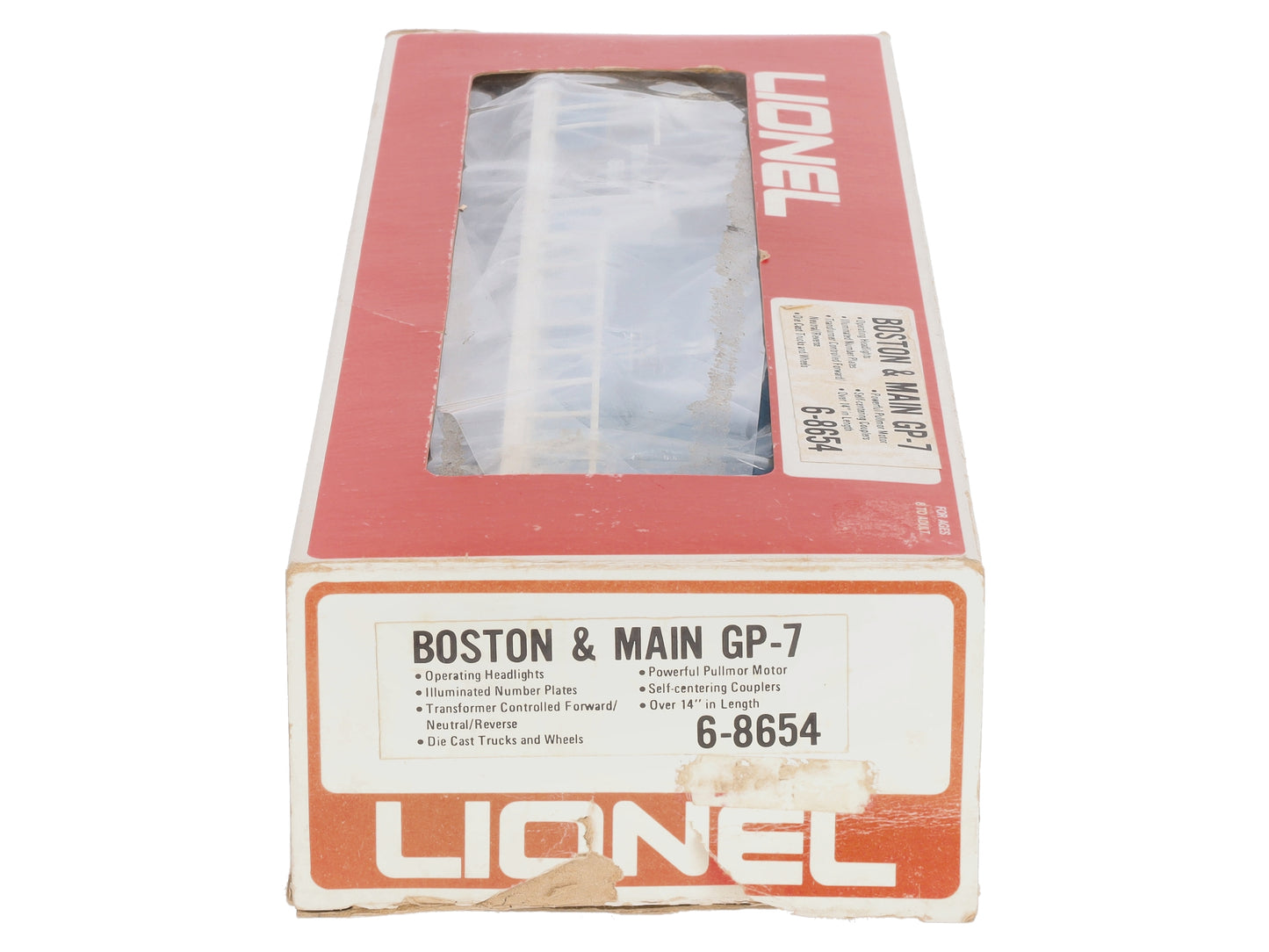 Lionel 6-8654 O Gauge Boston & Maine GP-9 Powered Diesel Locomotive #8654