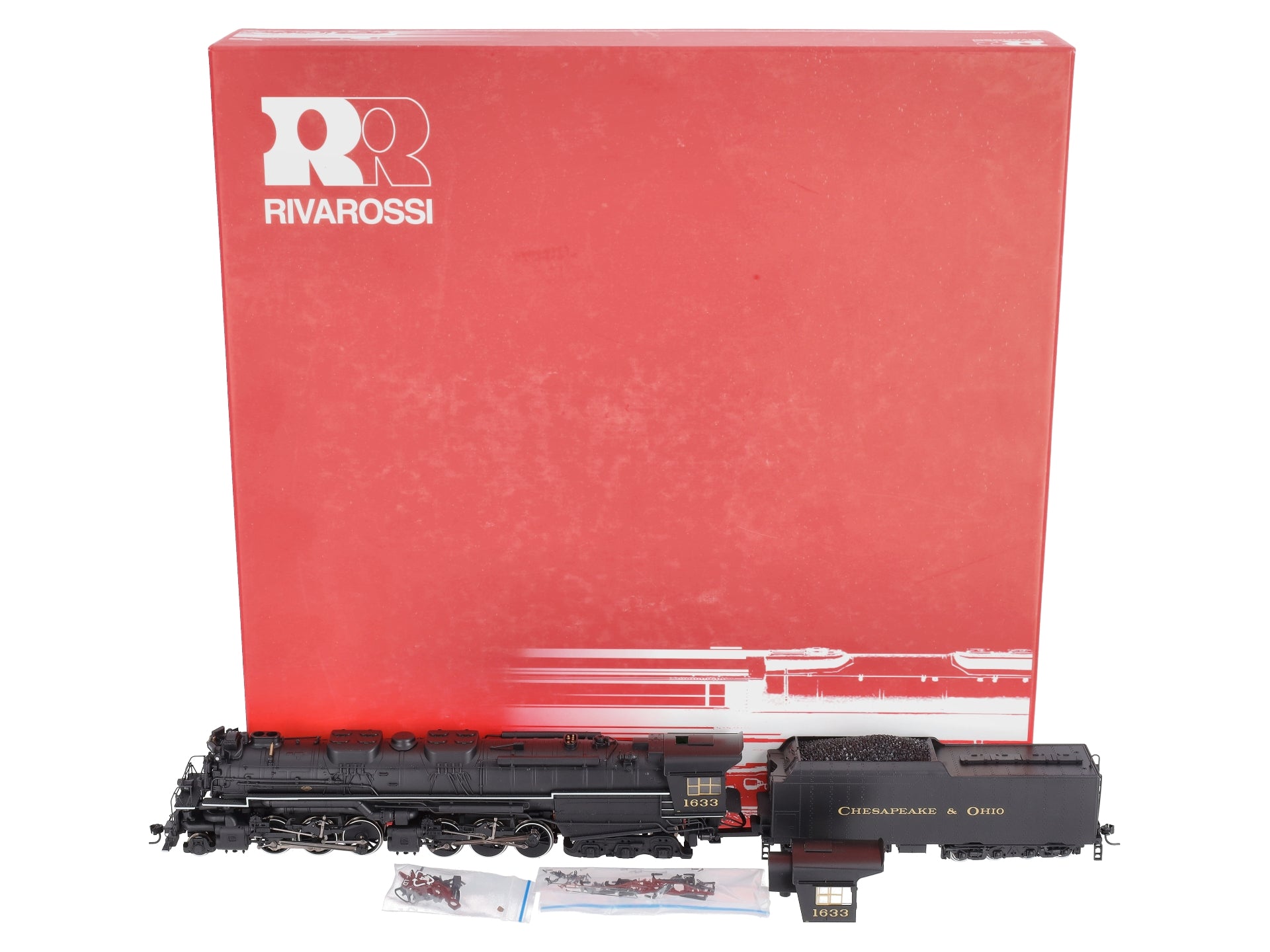 Rivarossi R5454 HO Scale C&O Class 2-6-6-6 Steam Locomotive & Tender #1633  NIB