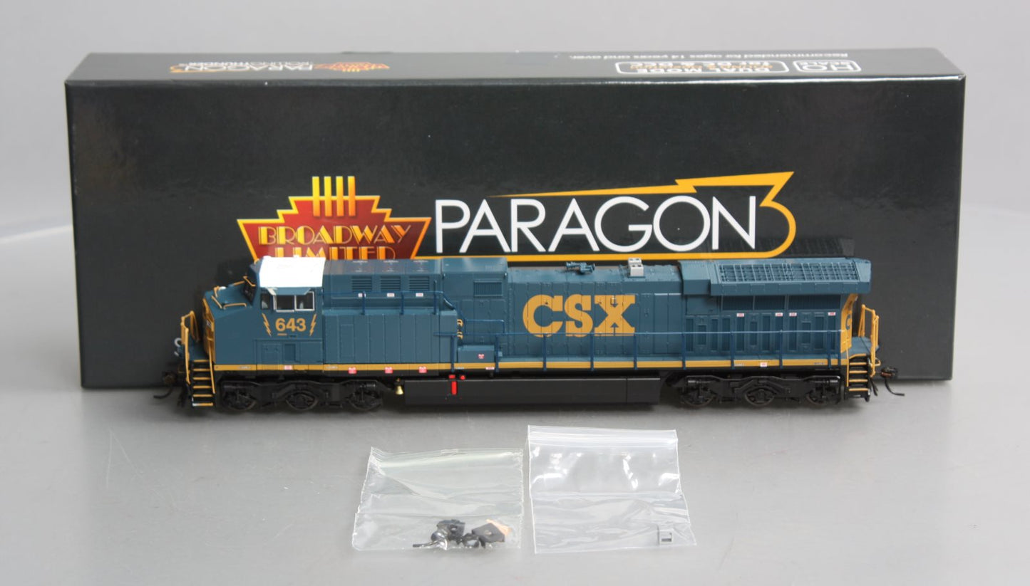 Broadway Limited 4787 HO Scale CSX GE AC6000 Diesel Engine #643 w/Paragon3