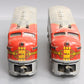 Lionel 2353 Vintage O Santa Fe F-3 AA Diesel Locomotive Set VG