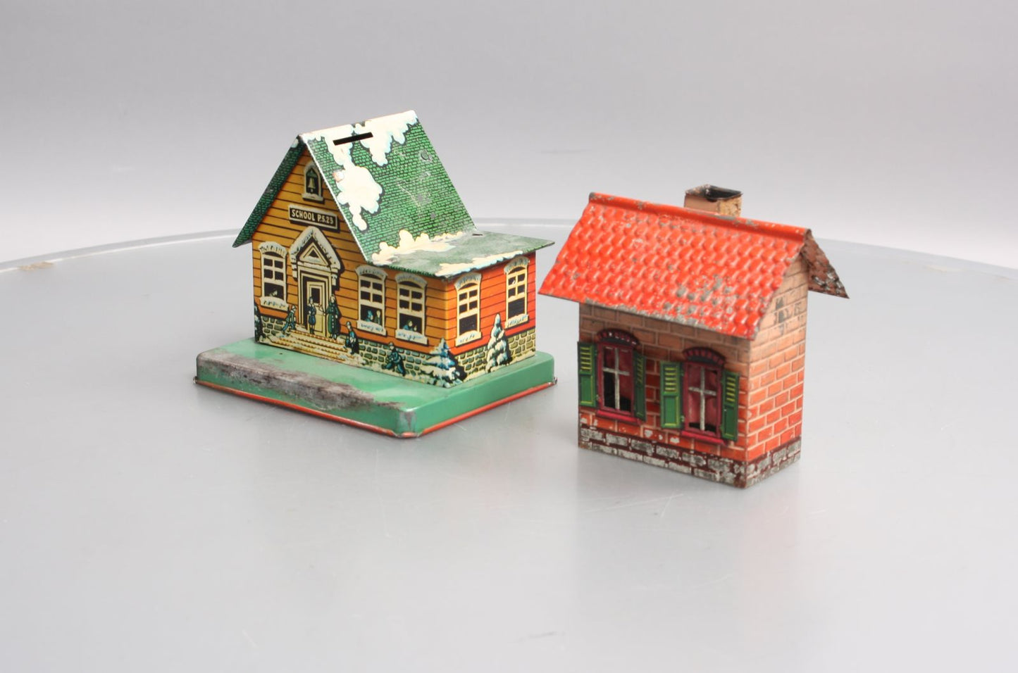 Vintage O Gauge Tinplate Buildings: School & House [2]