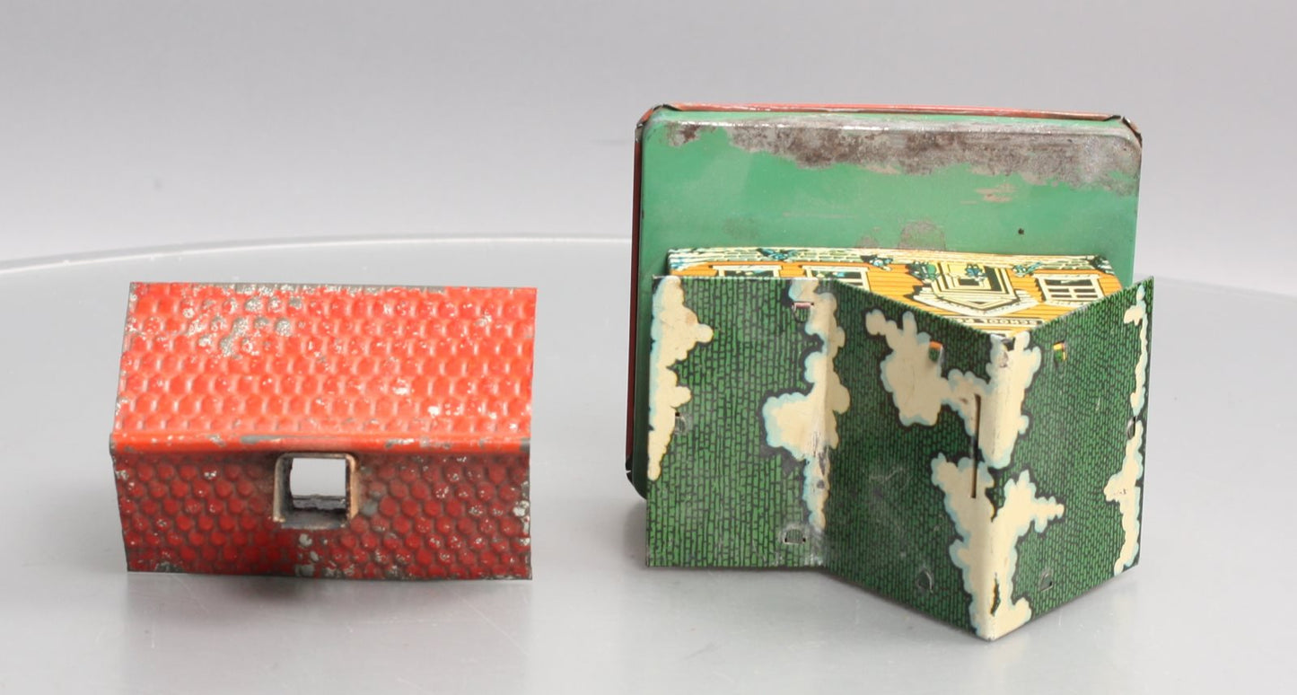 Vintage O Gauge Tinplate Buildings: School & House [2]