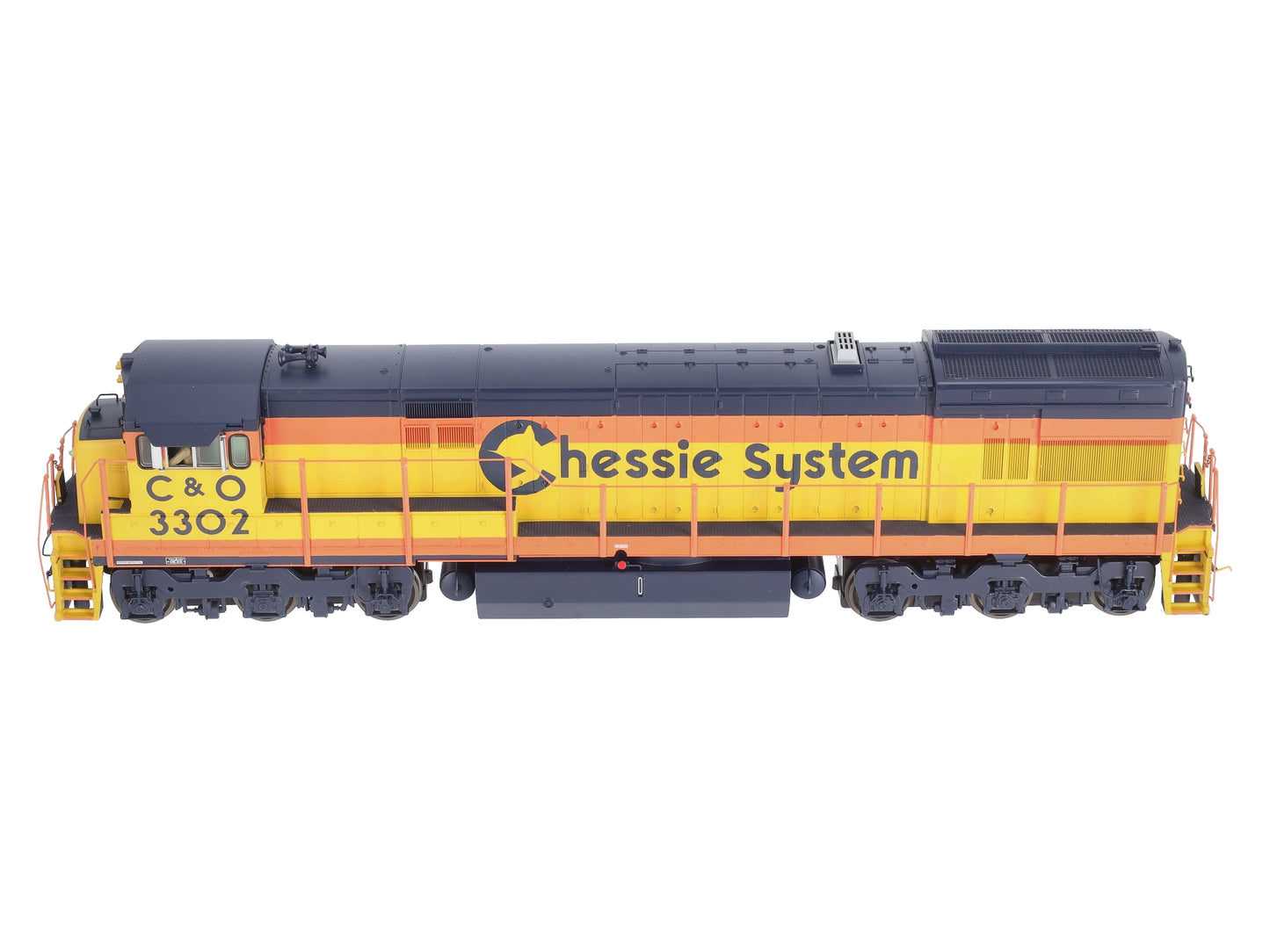 MTH 20-2845-2 O Chessie U30C Diesel Engine w/PS2 #3300 (Scale Wheels)