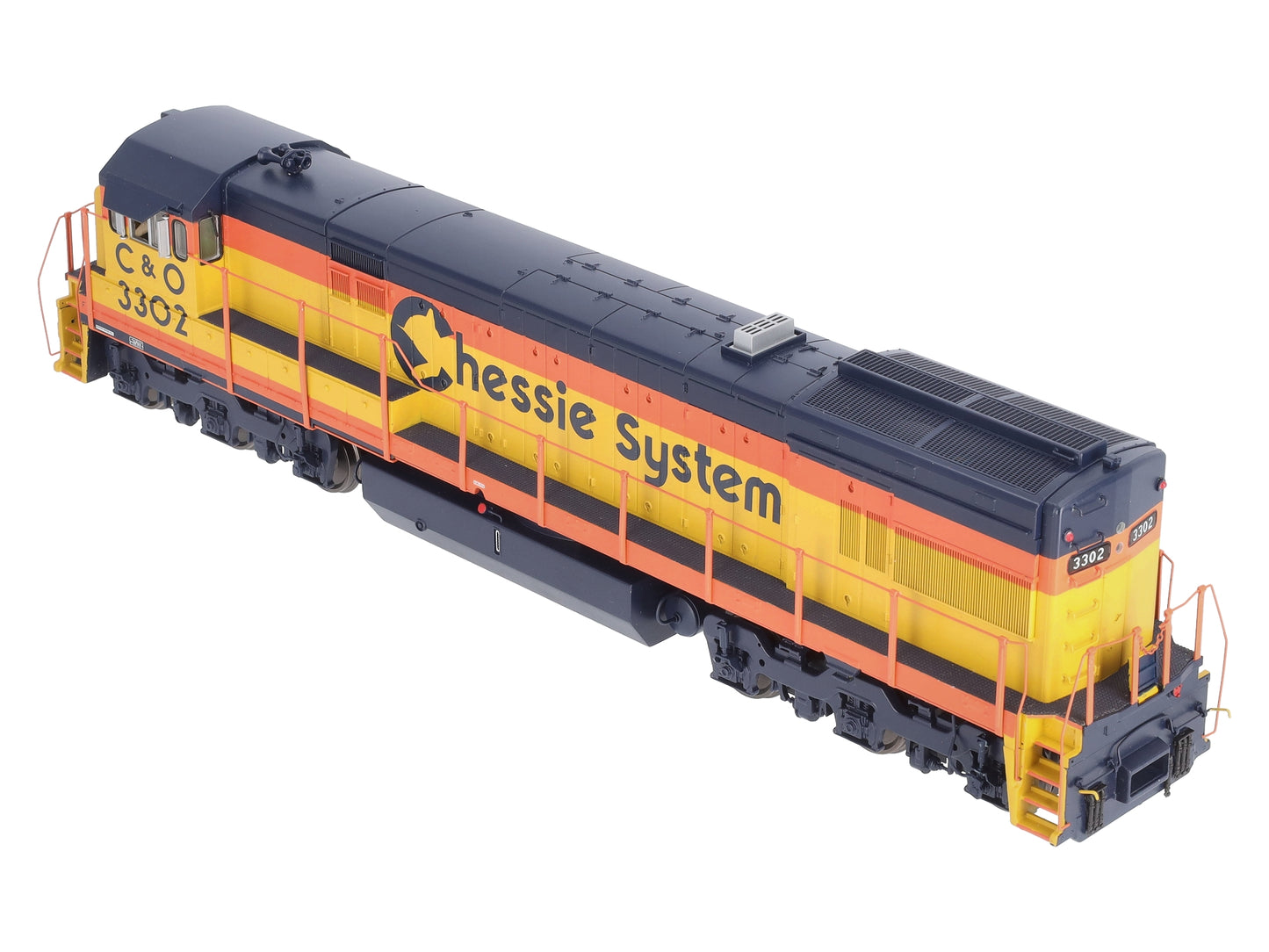 MTH 20-2845-2 O Chessie U30C Diesel Engine w/PS2 #3300 (Scale Wheels)