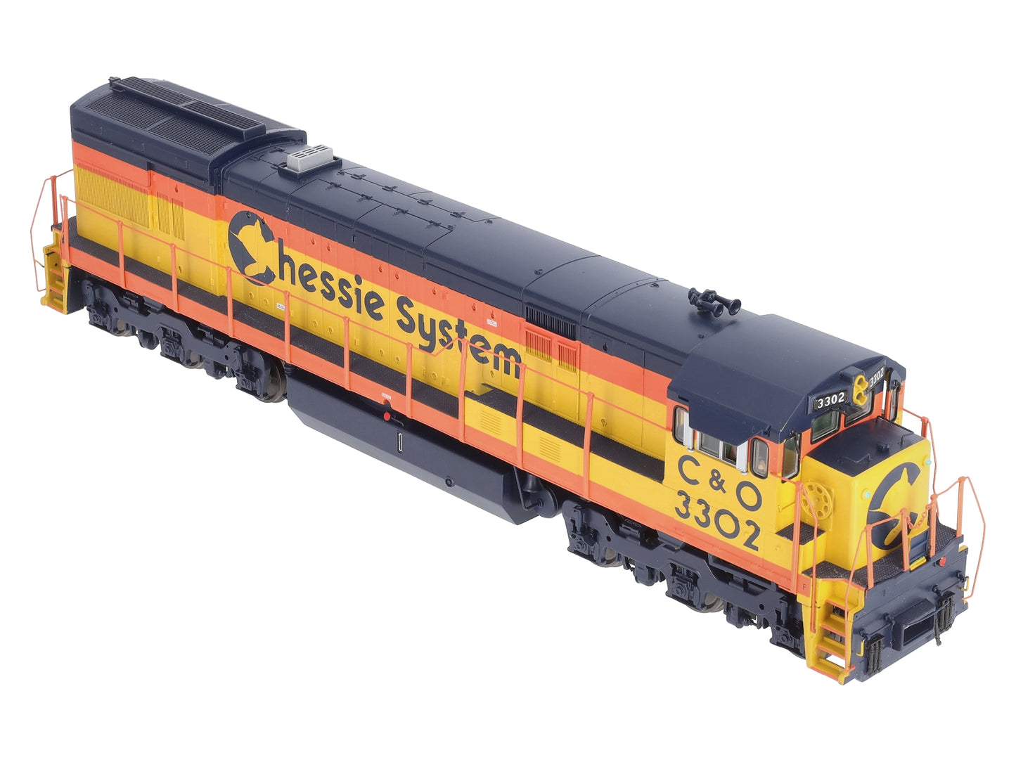 MTH 20-2845-2 O Chessie U30C Diesel Engine w/PS2 #3300 (Scale Wheels)