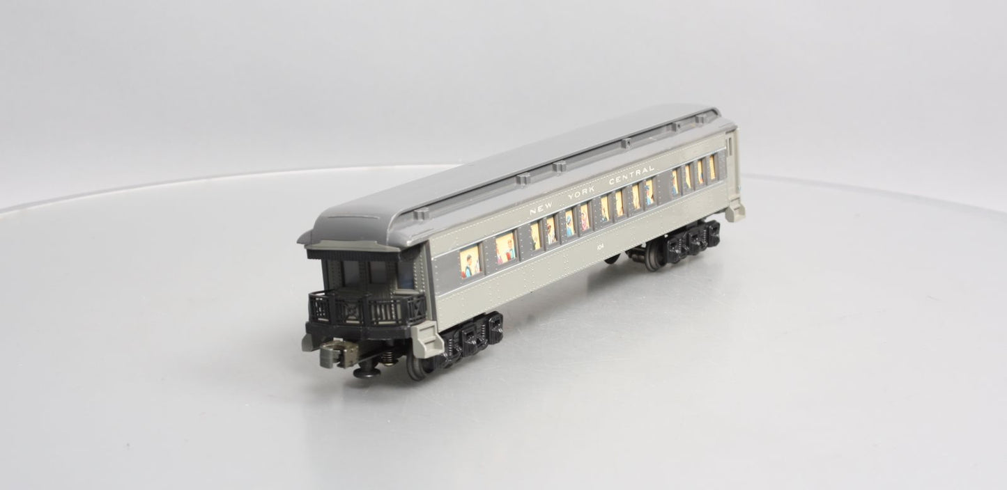 Williams O Gauge Custom New York Central Passenger Car #104 VG