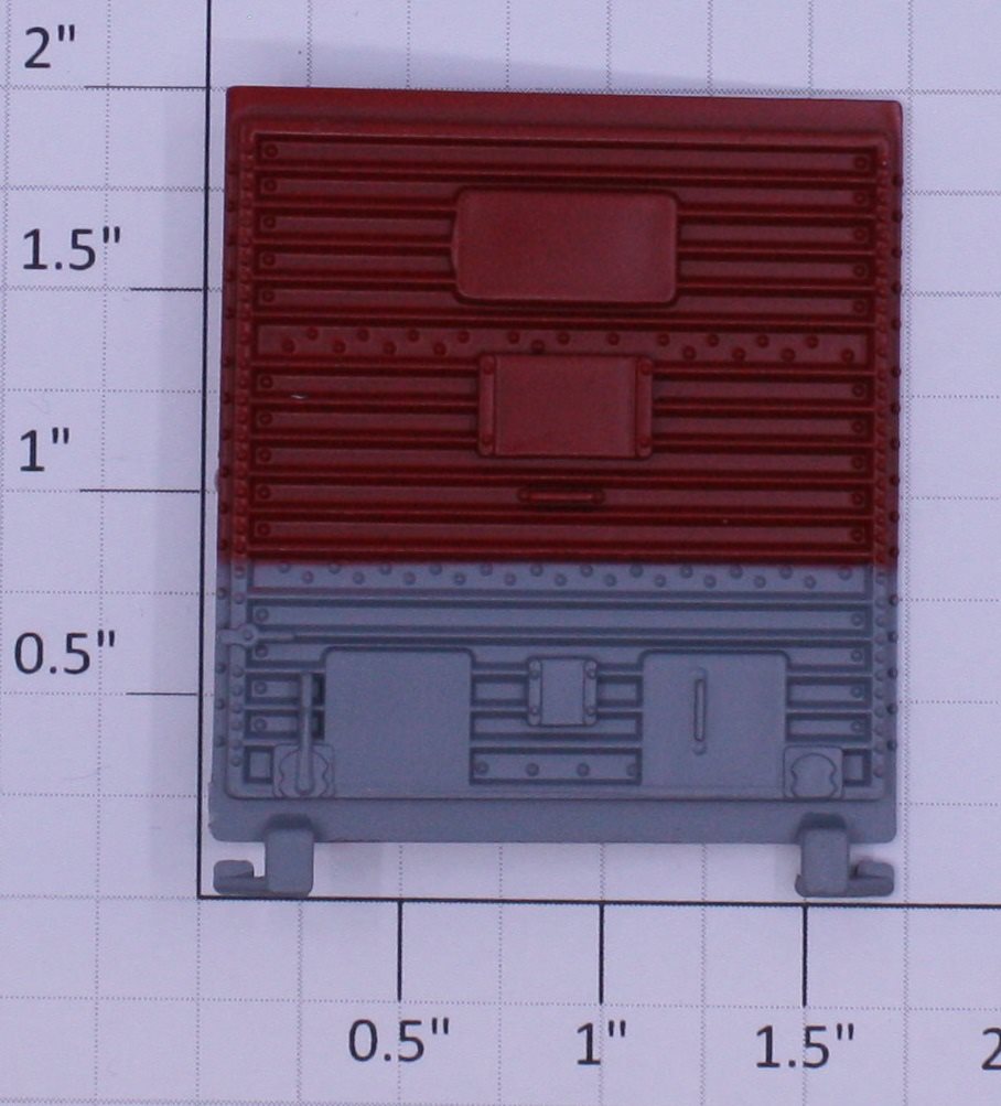 Lionel 16650-14 Red and Gray Multi-Panel Boxcar Door with Guides