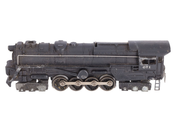 Lionel 671 Vintage O 6-8-6 Die-Cast Steam Turbine Locomotive VG