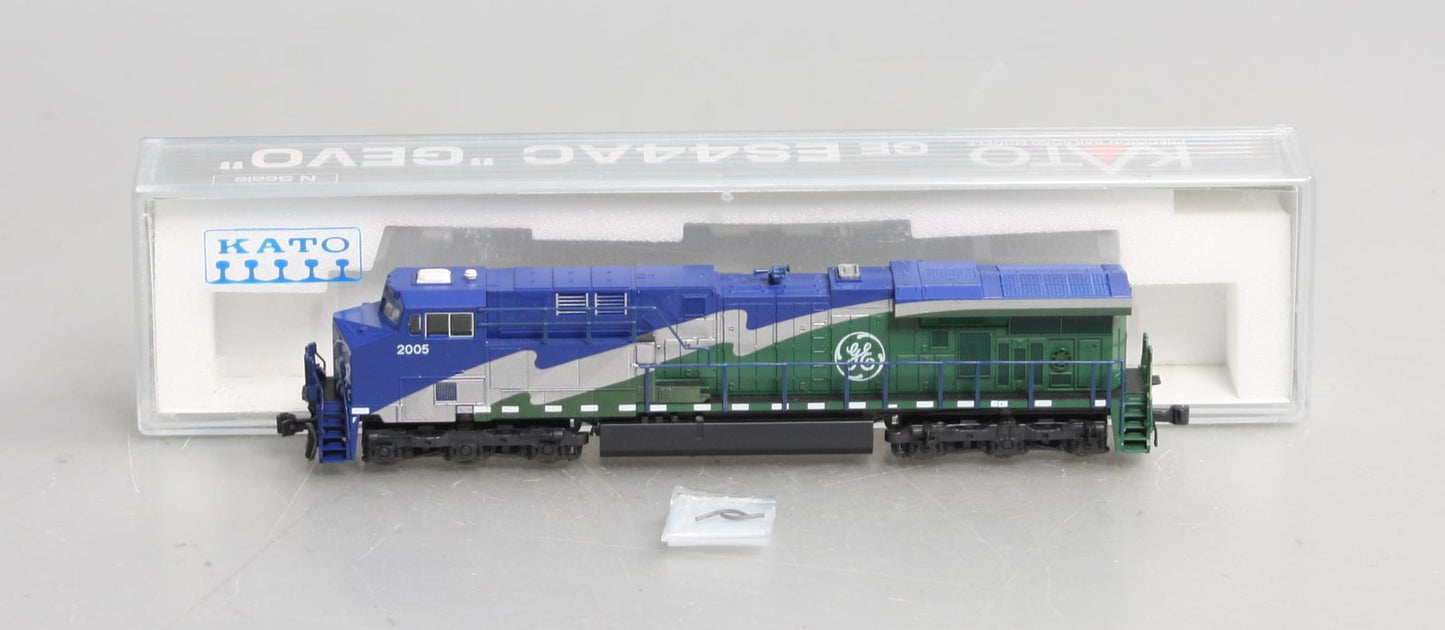 Kato 176-8911 N GE Demonstrator GS ES44AC 'GEVO' Diesel Locomotive #2005 LN/Box