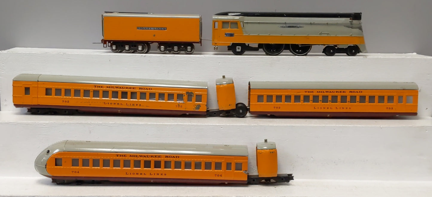 Lionel 755W Vintage Prewar O Gauge Hiawatha Passenger Outfit (1938 Set) VG/Box