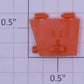 Lionel 17121-35 Orange Illinois Central Right Hand 3-Bay Hopper Door