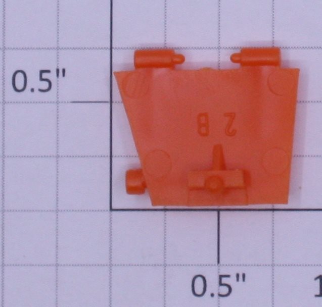 Lionel 17121-35 Orange Illinois Central Right Hand 3-Bay Hopper Door